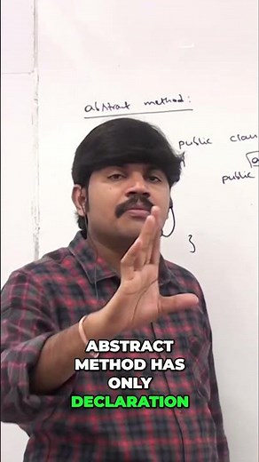 Java: Understanding Abstract Methods and Declarations #shorts