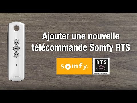Add or program a new Somfy RTS remote control? - 100% Roller Shutter