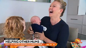 "This is motherhood and you have to embrace it in all of its joys, all of its chaos, all of its disasters" Edwina Bartholomew joined us from maternity leave to introduce viewers to her baby boy - and all parents can relate to what happened next 🍼 | Sunrise