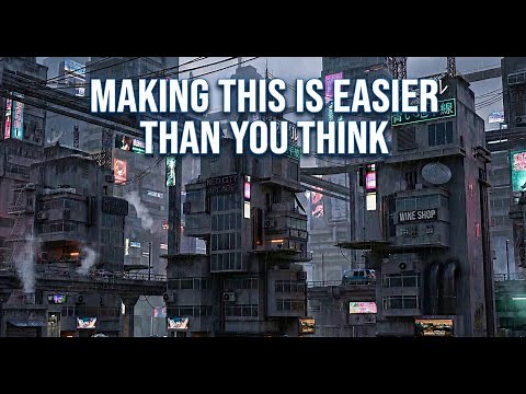 How to Model a Cyberpunk Building in Blender (Neon City Style)