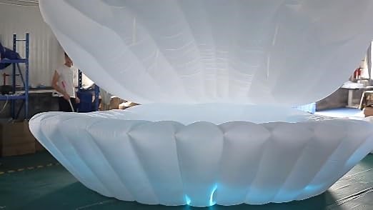 Inflatable Shell Wedding Decorations Inflatable Conch for Wedding Decoration (White, 6.56ft Diame...