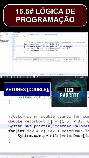 #15.5 - Curso Lógica de Programação Básico #programacao #logica #java