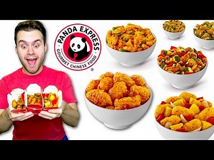 Trying Panda Express CHICKEN MENU! - 6 Flavors of Chicken!