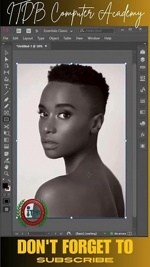 How to convert color photo into black and white photo In Adobe inDesign #adobeindesign #indesign