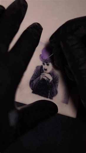 Hand-poke Tattoo #1 | Charlie Chaplin
