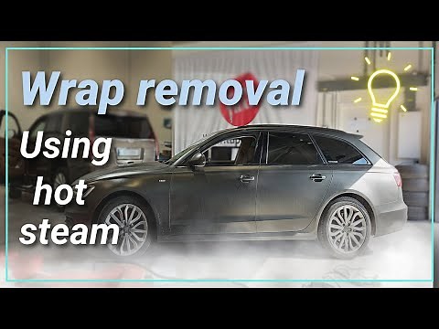 How to use steam to remove full vinyl wrap from car in only 6 hours
