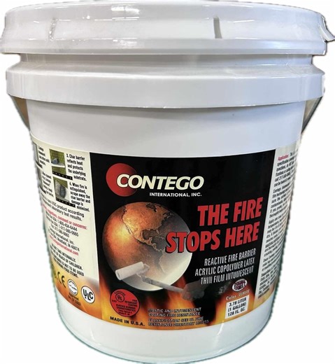 Amazon.com: Contego Original Formula Intumescent 防火塗層(1 加侖),適用於家庭、車庫、育嬰室、臥室和廚房。 無揮發性有機化合物。 限制火災運動,減少煙霧 : 家居裝修