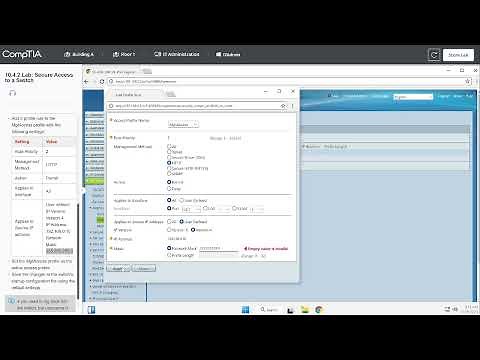 10 4 2 Lab Secure Access to a Switch