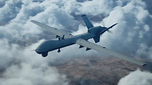 An MQ-9 Reaper from the 163d Attack Wing made a special appearance at the 178th Wing. This remotely piloted aircraft played a crucial role in performance tests for Marine Forces Special Operations Command exercise Advanced Wrath. | U.S. Department of War