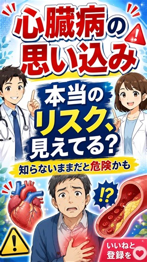 【【要チェック】その常識、間違ってる？😱 血管を守るために知るべき「心臓病の思い込み5選」】