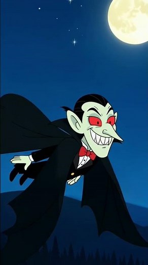 Vampire Kills Man and Flies to Moon 🌙 Scary Cartoon Story 😱#creepycartoon #animation #horrorcartoon