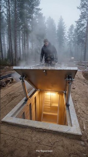 Building an Underground Survival Bunker | Amazing Construction Process 🏗️⛏️ #bunkerdesign