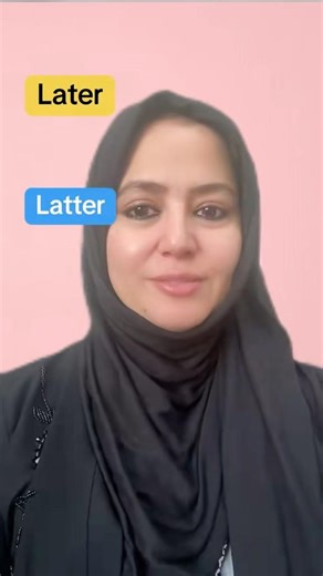 Difference between ’LATER AND LATTER’ #learnenglish #englishlearningclass #vocabulary