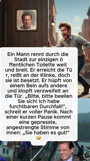 Drama an der Klotür: „Sie haben es gut!“ 😂🚽💥 #humor #jokes shortsdeutsch #witz #comedy #lachen