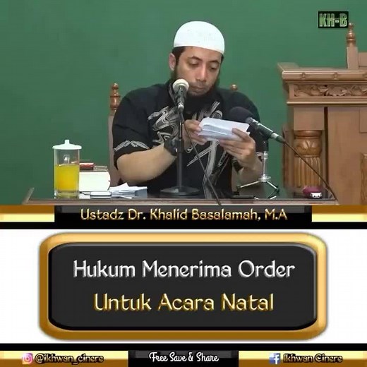 Hukum Menerima Order Acara Natal dalam Islam