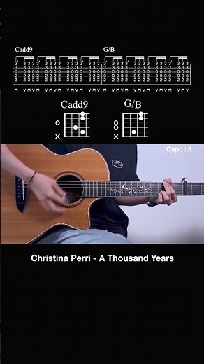 Christina Perri - A Thousand Years l Guitar Tutorial (TAB + Chords) #guitar #cover#tutorial#twilight