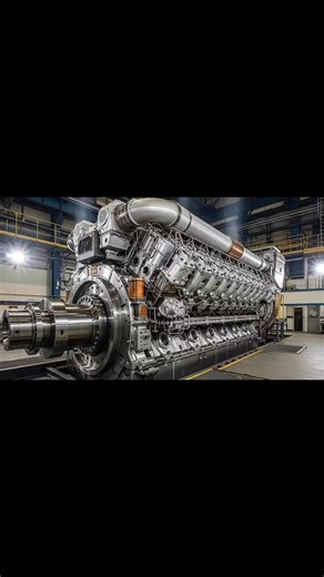 5.3K views · 56 reactions | Now that is what I call a beast! 轢 The definition of heavy metal. Humans for scale to show just how massive this power plant really is. ⚡ #Engineering #HeavyMachinery #Industrial #DieselEngine #PowerPlant #MechanicLife #MegaMachines #EngineeringMarvel #Tech #Industry #BigEngine #FactoryLife #MechanicalEngineering | Excavator drivers - sailors | Facebook