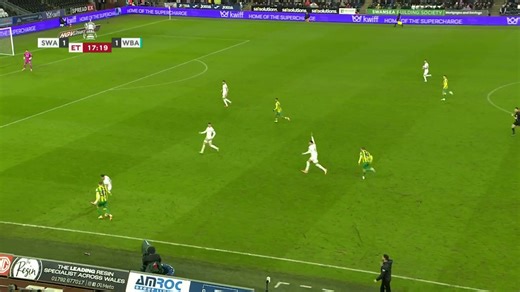 Swansea og West Bromwich: Mål av Jed Wallace, 11. januar 2026