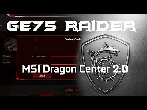 MSI Dragon Center 2.0 Overview and Profile Setup