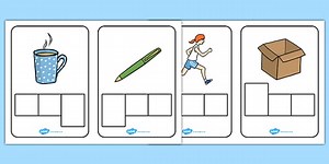 CVC Words Letter Shape Boxes