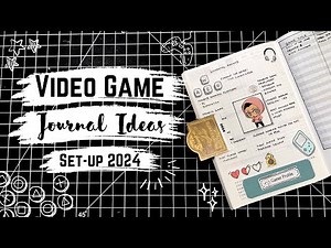 How to make a video game journal | Hobonichi Day Free Setup