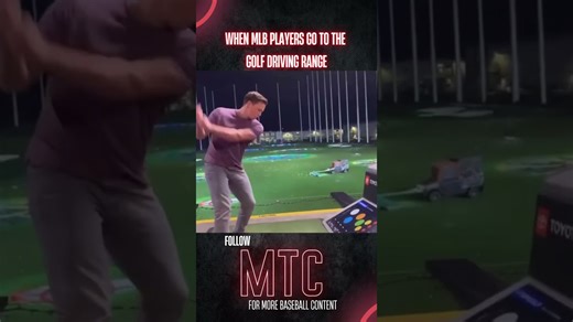 When MLB players go to the golf driving range