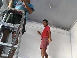 how to install metal furring w/plastic pvc panels on the ceiling,