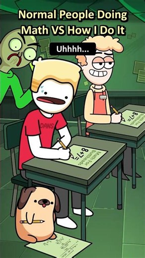 Normal People Doing Math VS How I Do It (Baldi's Basics) Animation Meme