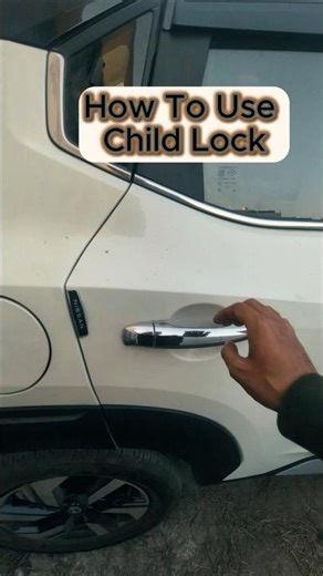 How to Use Child Lock in Car | Car Safety Feature Explained for Parents #car #shorts #shortvideo