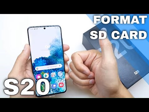 How to Format Micro SD Card on SAMSUNG Galaxy S20 - Clear Memory Card