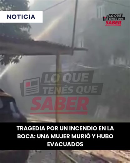 Un incendio desatado durante la mañana de este martes en una vivienda del barrio porteño de La Boca dejó como saldo la muerte de una mujer y obligó a evacuar y asistir al menos a 19 personas. El fuego comenzó pasadas las 8:30 en un inmueble ubicado sobre la calle Irala, entre Brandsen y Pinzón. En el lugar continúan trabajando dotaciones de Bomberos de la Ciudad, personal del SAME y efectivos policiales. Las causas del siniestro aún son materia de investigación. #LaBoca #Incendio #Bomberos #SAME