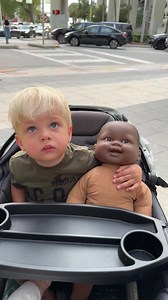 Baby David on a walk with his doll. Video Reel! | David Family