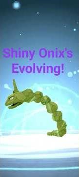 Shiny Onix's Evolving! Pokemon Go Evolution Shiny Steelix