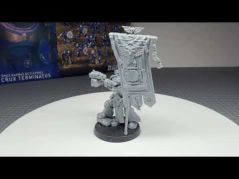 Space Marine Ancient in Terminator Armour - Review (WH40K)
