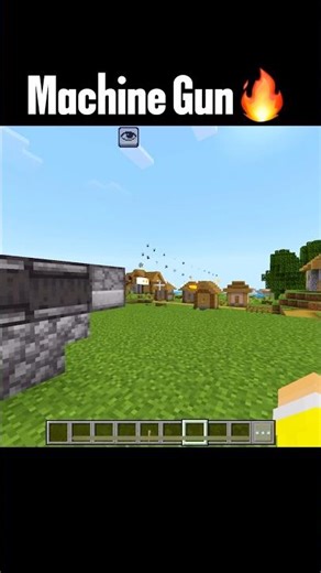 Minecraft Machine Gun Build🔥