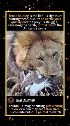 How Lions Take Down Their Prey