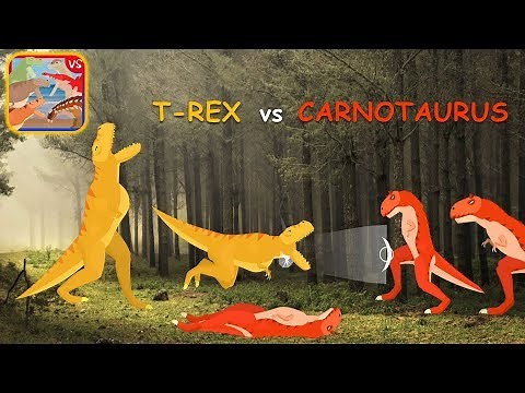 T-Rex Fights Dinosaurs: Dominator Edition - Round 1 Tyrannosaurus vs Carnotaurus