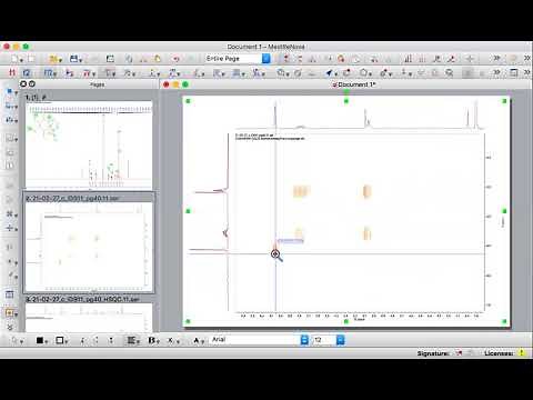 How to Process COSY and HSQC Spectra on MestreNova