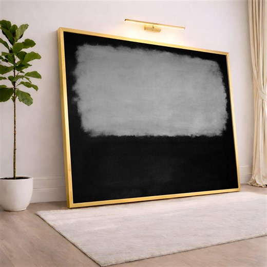 Mark Rothko No.62 1960 Grey and Black Color Field Painting Abstract Expressionism Canvas Print Modern Minimalist Wall Art - Etsy