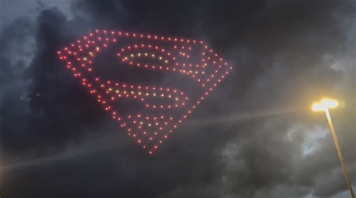 Superman Drone Show Lights Up Metropolis - Superman Homepage