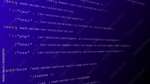 HTML, programming, scrolling text on the monitor screen