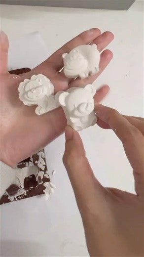 Ceramic animals painting #diy #ceramic #painting #clay #clayart #craft