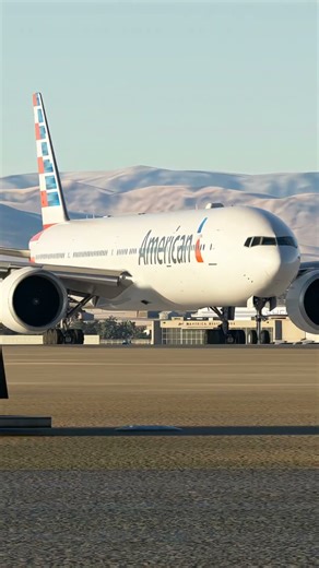 MSFS2020 | Boeing 777 American Airlines Epic Takeoff at Las Vegas Airport | Ultra Realism