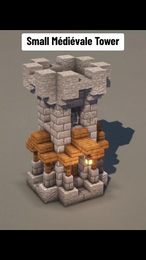 Building a Small Medieval Tower in Minecraft