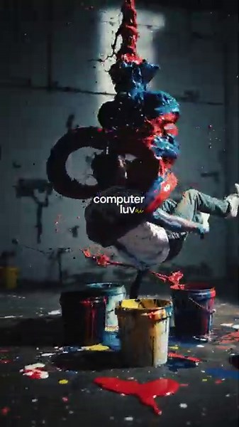 Color Gone Mad 🎨 | This Is What Chaos Looks Like | Computer Luv AI