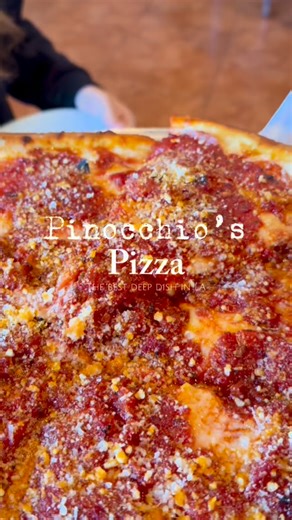 Amanda on Instagram: "the cheesiest deep dish pizza with the best crust in Pasadena! 🍕 📍 Pinocchio’s Pizza - Pasadena, California Here’s what we ordered: ✨deep dish $22 ✨salmon penne $22 ✨chocolate soufflé $13 Starting off with the pasta, the noodle were good because we switched to the linguine, but the salmon tasted a bit fishy. The chocolate soufflé was good but was missing a bit the ice cream that they sadly ran out of. The cheesecake was good and nice and chocolately! Loveeee