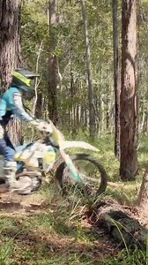 Getting over logs without lifting the front wheel — Beginner Rider Tip: If a log is up to half your front wheel height, ride over it by seated first (Level 1), then work to stand (Level 2). Keep knees in, core tight, elbows up, eyes forward & power delivery smooth. | Jemma Wilson