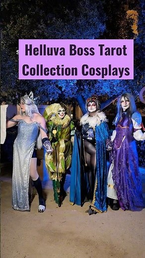 We asked a group of cosplayers to recreate our Tarot Collection designs IRL! #helluvaboss #tarot
