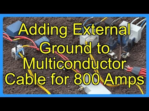 Adding External Ground to Multiconductor Cable for 800 Amps
