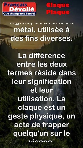Claque et Plaque #shorts (Une Lettre)